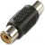 Adaptador rca hembra - hembra granel
