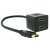Adaptador hdmi 1 macho a 2 hembras