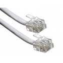 Conexion telefonica m/m rj11 6p4c blanca 10 metros