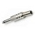 Conector jack 6.3mm macho mono metal plateado