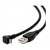 Conexion usb a - micro usb b 5pin acodado 1.8 m