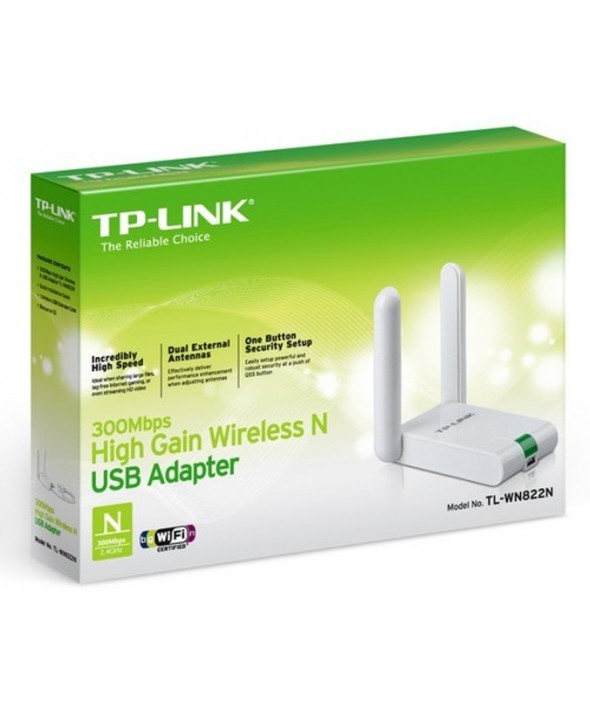 Adaptador wifi tpl usb 300mb 2.4ghz tp-link 