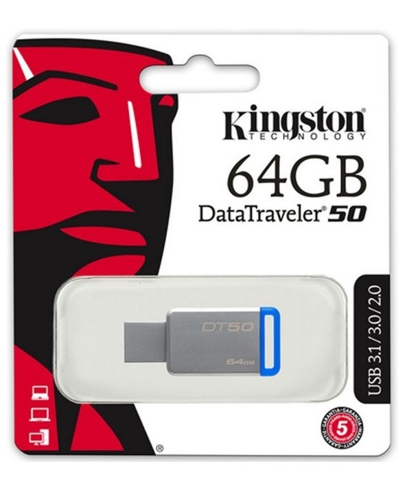 Pen driver 64 gb datatraveler 50 3.1 kingston