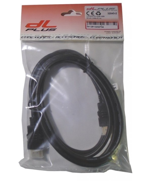 Conexion hdmi m/m 3d 4k cable 1.8 m