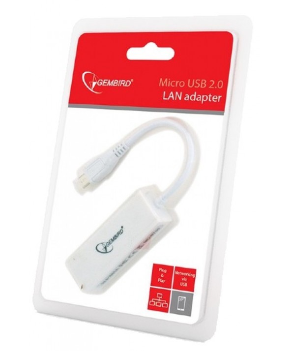 Adaptador micro usb a rj45 ethernet 10/100mb 