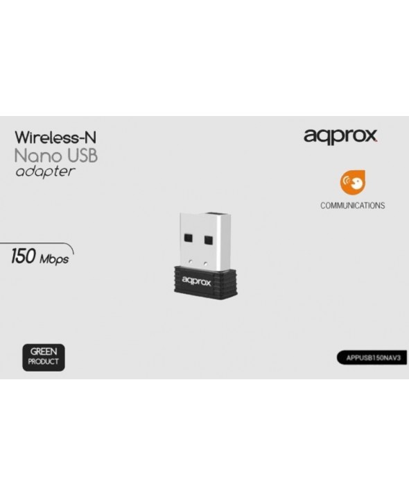 Adaptador wifi nano 150 mbps approx nav3