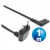 Cable alimentacion 2 x 0.75 mm² tipo "8" codo 1 m