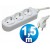 Base red multiple 3 vias cable 1.5m