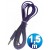 Conex.audio jack 3.5mm m/m st plano 1.5m purpura