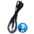 Conex.audio jack 3.5mm m/m st plano 3m negro