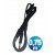 Conexion jack 3.5 mm m/m st plano 0.75 m negro