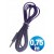 Conexion jack 3.5 mm m/m st plano 0.75 m purpura