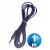 Conexion jack 3.5 mm m/m st plano 1 m purpura