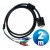 Conexion vga macho a 3 rca componentes cable 2 m