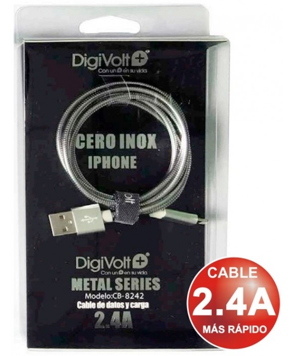 Conexion iphone x metal series 2.4a 1m cb-8242