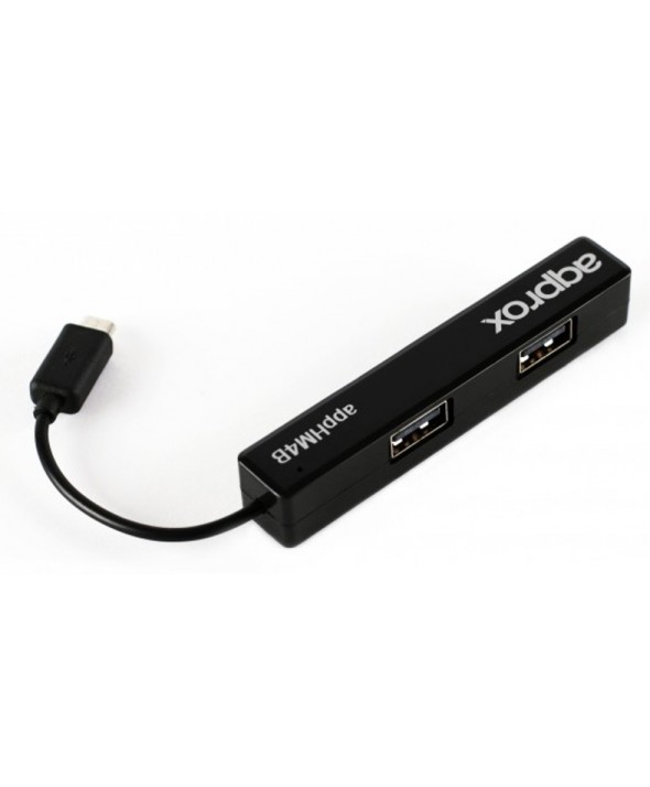 Hub 4 x usb 2.0 a micro usb approx apphm4b