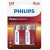 Pila alcalina lr14 philips power alkaline blister 2 unidades