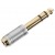 Adaptador jack 6.3 mm stereo macho a 3.5 mm stereo hembra metal