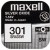 Pila ox de plata 1.55v (sr43sw) 301 maxell
