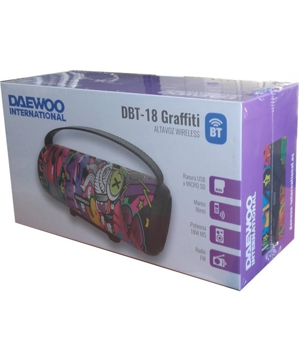 Altavoz multimedia bt 18w fm daewoo