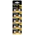 Pila alcalina lr44 (a76) duracell blister de 10 unidades